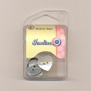 Пуговица Hemline "Shell", 15 мм, натуральный