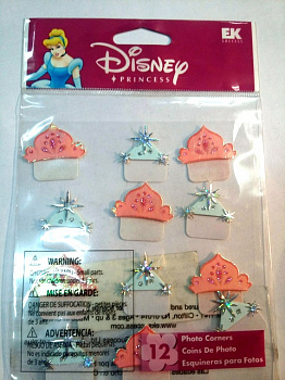 Фото-уголки стикеры Принцесса