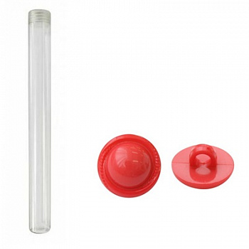 Пуговицы в тубе 57617, d=11.5 мм 36 шт. на ножке, 144 коралловый