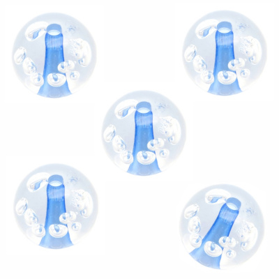 Бусина "Zlatka" акрил Z011P 25 мм  5 шт №546 голубой