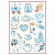 Бумага рисовая мини-формат Stamperia DFSA4292 "Малыш, детские сюжеты  ", 1 лист 21 х 29,7см ( А4)