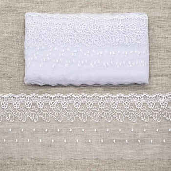 Кружево капрон 12,7см*13,71м 0574-5002 цв, белый