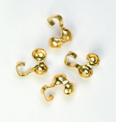 Кримпы, 5мм, под золото, 4шт.