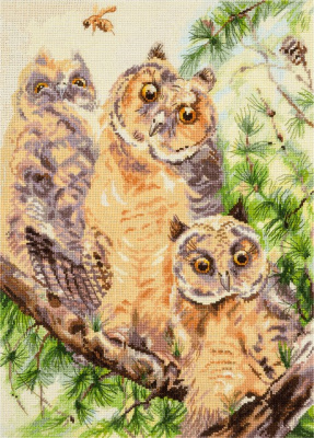 Набор для вышивания «Panna» ПТ-1885 Тройняшки 27 х 36 см