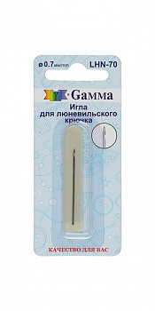 Игла для люневильского крючка "Gamma" LHN-70 d 0.7 мм 3 см в блистере