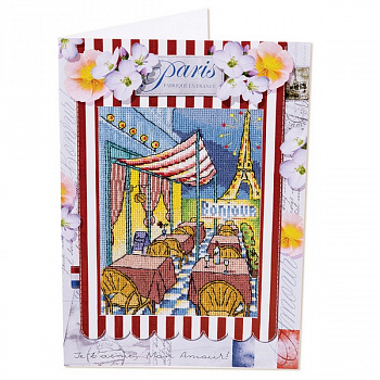 Набор для вышивания «Panna» ОТ-1747 Путешествия. Париж,10,5 х 14 см