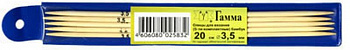 Спицы 5-ти компл."Gamma" ВС2 d 3.5 мм 20см.бамбук