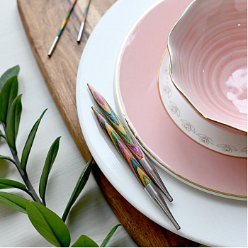 Спицы съемные деревянные для длины тросика 35-126 см Symfonie KnitPro, 3.50 мм 20401