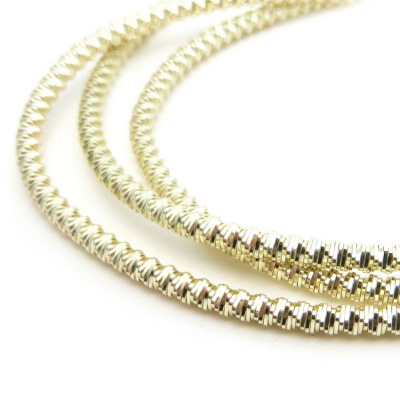 Канитель мягкая, фигурная KAN/MS2-21  глянец, белое золото