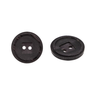 Пуговица в тубе  0311-1186A - цвет коричневый 34L - уп/24 шт