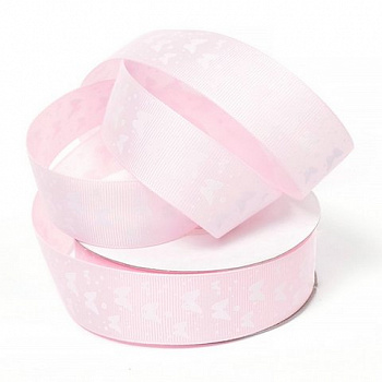 Лента декоративная арт.TBY.R-63.4 шир. 25 мм цв.0,4 розов.  уп.22,86 м