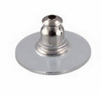 Застежки для пусет "Zlatka" MFZ-01 12х7 мм  в блистере 10 шт.  (под никель)