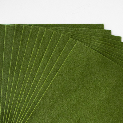 Фетр декоративный "Рукоделие" 180г,1мм (зеленый болотный)