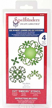 Набор ножей Spellbinders® Shapeabilities® "Остролистные мотивы"