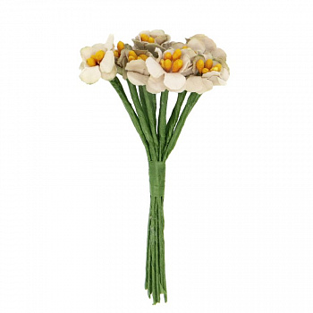 Декоративный букетик "Рукоделие" DKB050 Цветы (бежевый)