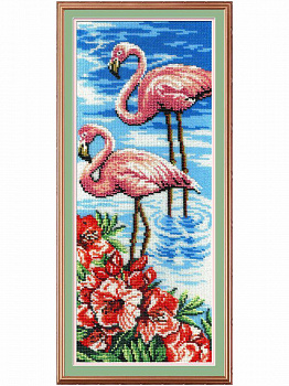 Набор для вышивания «М.П.Студия» БГ-181 Фламинго 40*15
