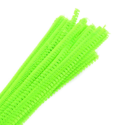 Синель-проволока "Астра", 6 мм*30 см, 30шт/упак. цв. А-034 люм.зелёный