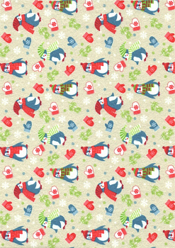 Фетр декорат. принтованный "Рукоделие" FLT(P)-SA1-2 "Времена года. Зима" 180г, 1мм, 21х29,7см (5шт)