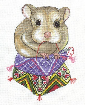 Набор для вышивания «Panna» ВК-1375 Рукодельный хомяк,18х23 см