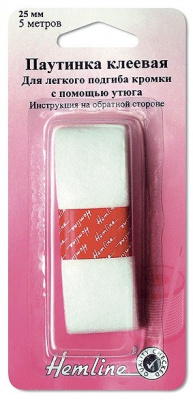 Паутинка клеевая 780 "Hemline" 2,5 см в блистере 5,00 м