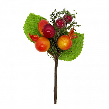 Декоративный букетик "Рукоделие" DKB040 С шиповником