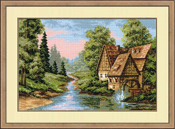 Набор для вышивания «Сотвори Сама» 1097 Мельница,38х26 см