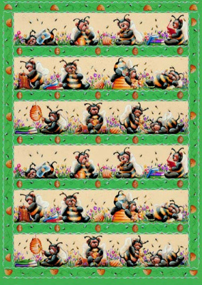 Бумага для декупажа 50х70 см FINMARK TV644 Beezley Bear