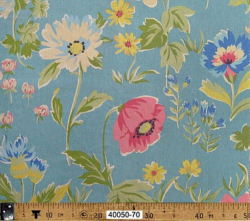 Ткань для пэчворка LECIEN коллекция "Поэзия Цветов" 80% хлопок, 20% лён, 110 см
