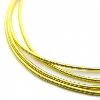 Канитель мягкая, гладкая KAN/MK1.3-06 матовая, светлое золото