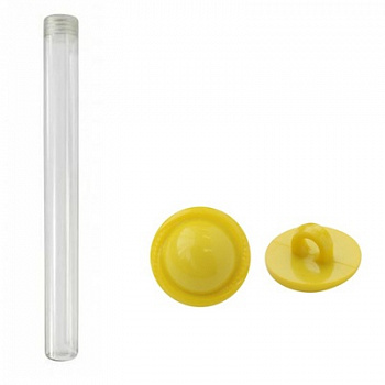 Пуговицы в тубе 57617, d=11.5 мм 36 шт. на ножке, 109 лимонный