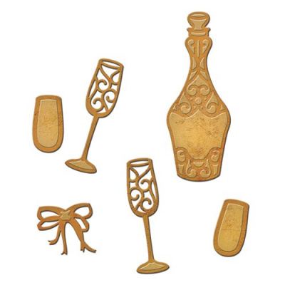 Набор ножей Spellbinders® Shapeabilities® Die D-Lites™ "Звон бокалов"