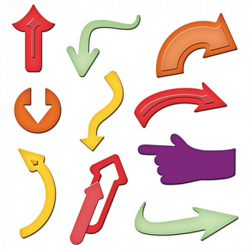 Набор ножей Spellbinders® Shapeabilities® "Вы здесь"