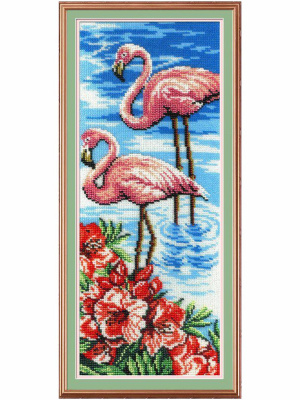 Набор для вышивания «М.П.Студия» БГ-181 Фламинго 40*15