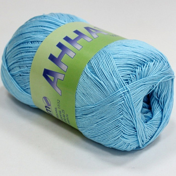Анна 16, пряжа для ручного вязания 100г/530м (340 бирюза)