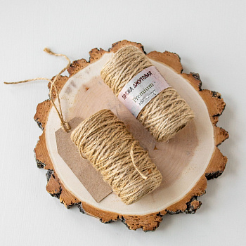 Пряжа Premium "Джутовая"50 гр. 50м (100% джут) упак-2шт.