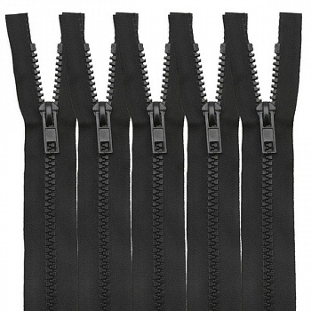 Молния трактор т8 2 замка 75см. уп/5 шт.( черный )