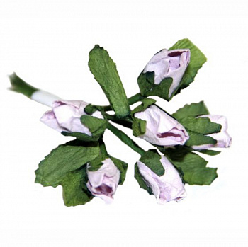 Декоративный букетик "Рукоделие" DKB052A Розы (св. сиреневый)