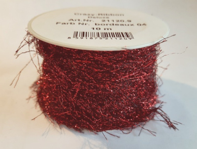 Тесьма Crazy-Ribbon, deluxe, 10м bordeaux 04