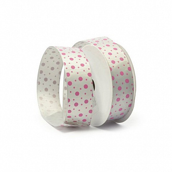 Лента декоративная арт.TBY.ЛРР.ТХ-11.3  шир.2,5см цв.сер. уп.9,14м