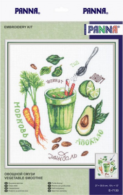 Набор для вышивания "PANNA" Е-7130 Овощной смузи  27 x 30.5 см