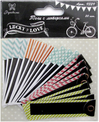 Тэги с люверсами "Рукоделие" 9329 "LUCKY&LOVE"