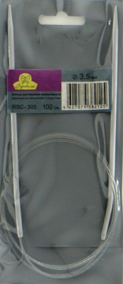 Спицы для вязания круговые«Рукоделие» RSC-305 100см.*3.5мм