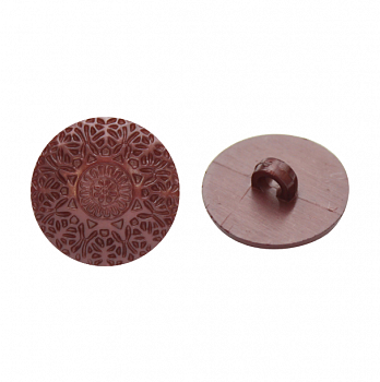 Пуговица в тубе 57092  на ножке 22мм 294 т. коричневый уп/24шт