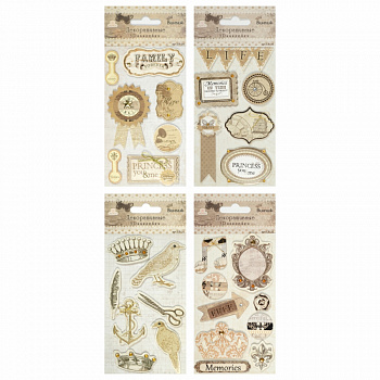 3D наклейки "Рукоделие", набор 3D/N11 "Винтаж"