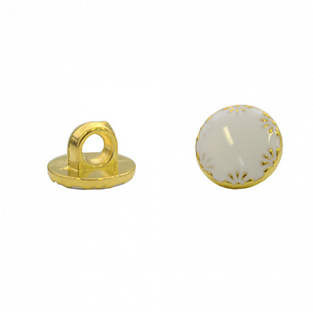 Пуговицы в тубе 0314-9396A 18L, на ножке , 48 шт. (C501 белый)