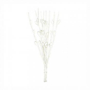 Декоративный букетик "Рукоделие" веточки (белый) DKB206C