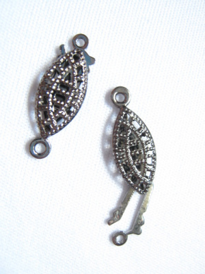 Замок для 1-й цепочки рыбка "Zlatka "DC-024 №3 цвет под черный никель, 20 мм 