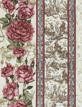 Ткань Timeless Treasures 100% хлопок, ширина 110 см, Paris-C3786-Cream