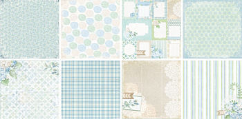 Набор бумаги для скрапбукинга односторонней "Рукоделие" Цветочное кружево ( 32 листа )