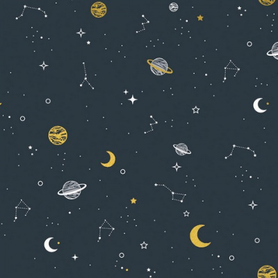 Упаковочная бумага односторонняя WPO-03 «Stilerra» 100 x 70 см, цвет 01 космос